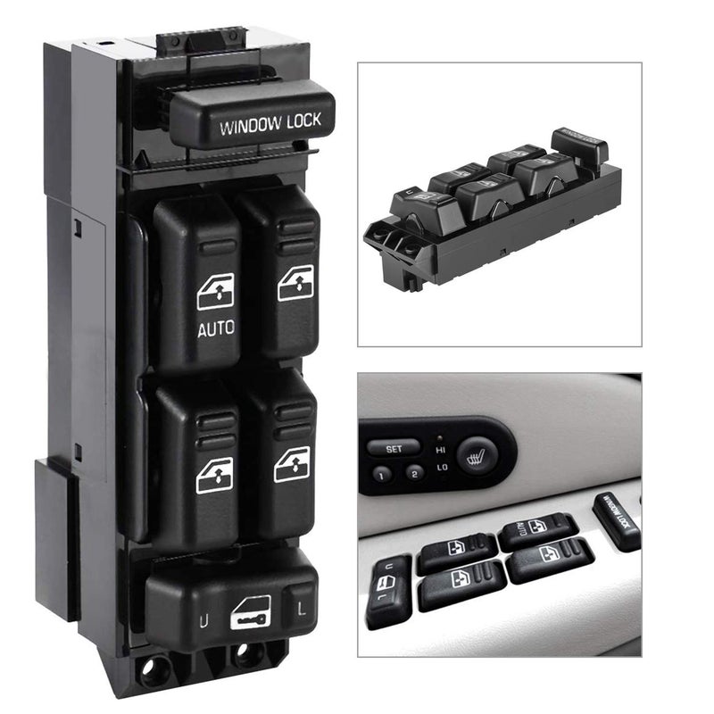 Partschoice 19259961 Power Window Switch Front Driver Side Compatible for 2000-2002 Chevy Silverado 1500HD 2500HD Suburban & 2002 Cadillac Escalade & 2001 GMC Sierra Yukon XL - Image 4